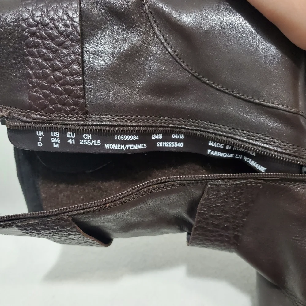 Clarks Fernwood Lake Brown Leather Boots